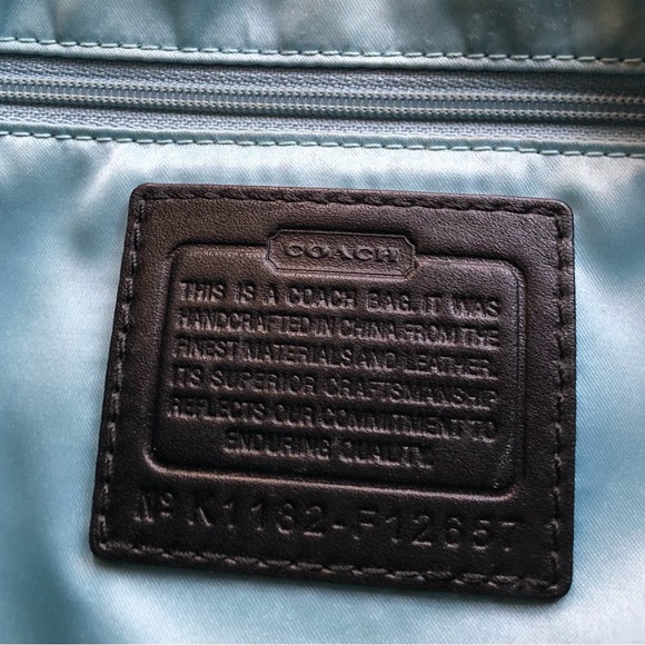 Coach Zoe Hobo shoulder bag Black signature C Leather Silver hardware EUC - Picture 5 of 16